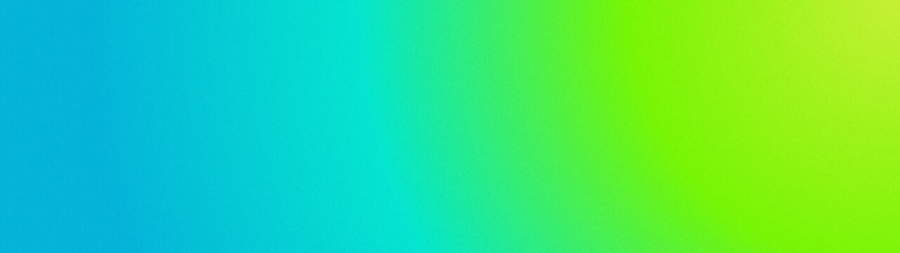 Fondo abstracto degradado vibrante de azul a verde con textura de ruido, formato largo para encabezado web.