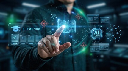Fototapeta premium AI-Tutor Integration for Enhanced E-Learning Platforms