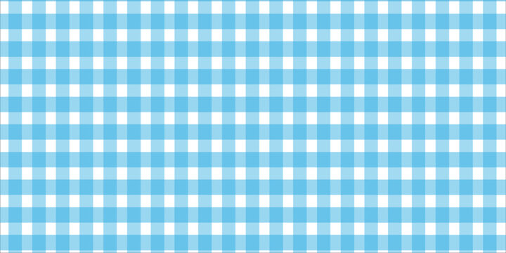 Red gingham fabric seamless pattern. Cute check plaid. Picnic kitchen tablecloth texture. Gingham square vintage texture. Vector illustration isolated on white background.