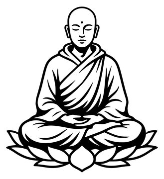 religions boudha vector