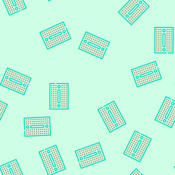 breadboard prototyping electronics vector seamless pattern breadboard prototyping electronics sign illustration