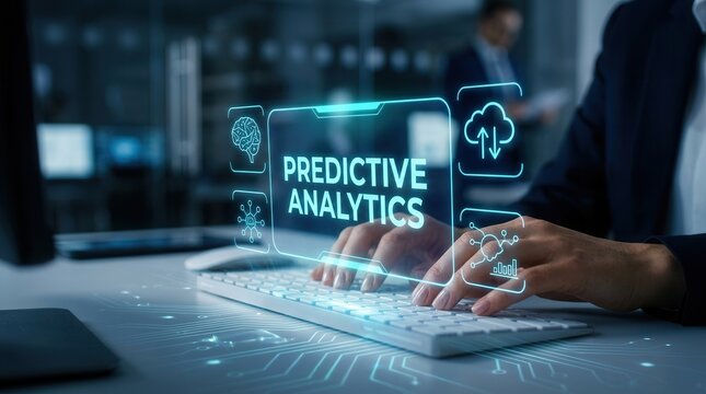 Advanced data analysis with artificial intelligence and statistical models for future outcome predictions.