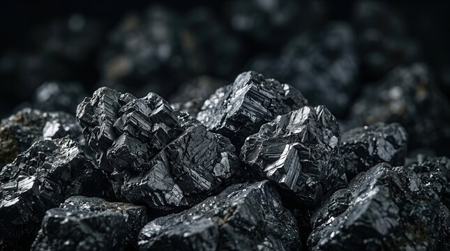 Dark metallic lead zinc ore with detailed chaotic texture and natural beauty.