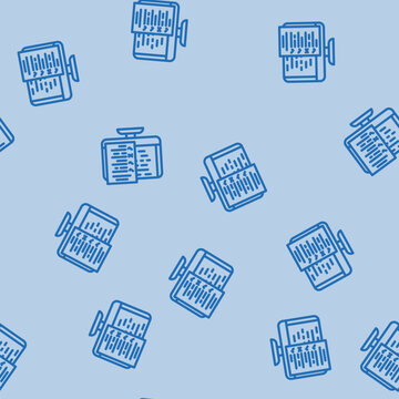 software testing line seamless pattern software testing thin line illustration