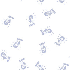 Obraz premium idea customer testimonial glyph vector seamless pattern. idea customer testimonial thin illustration