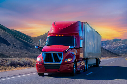 truck on highway