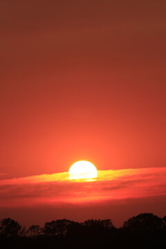 sunset in the sky