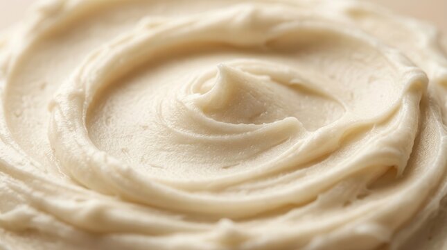 Creamy and rich shea butter surface with soft peaks and swirls.