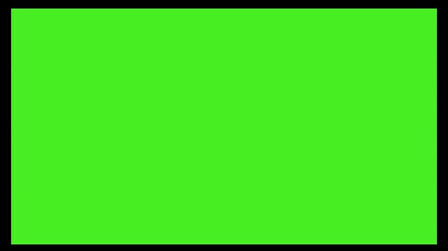 Concept. Plasma TV screen with green screen. Effect of retro TV with kinescope on a green screen. Old TV Frame Effect for Motion Graphics, Social Media Content, Flickering light on the screen.