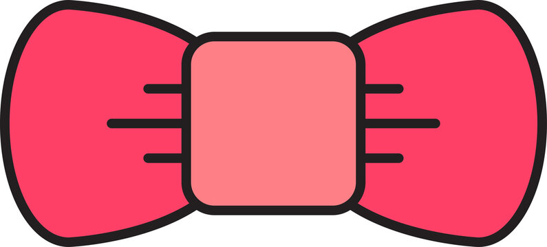 Pink Bowtie Illustration
