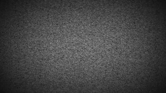 Television screen animation streams grainy static noise dust. Vignette television screen animation details monitor interference. Retro television screen animation loops errors.