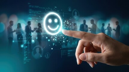 Fototapeta premium Strategic business skill for gathering customer insights, pain points, and satisfaction metrics.