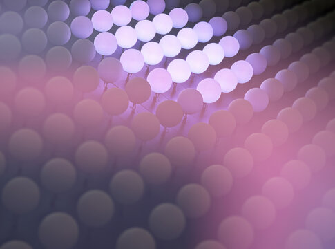 Diagonal abstract purple round blobs vibrant background
