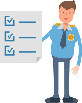 Police Officer Character and Check List Document
