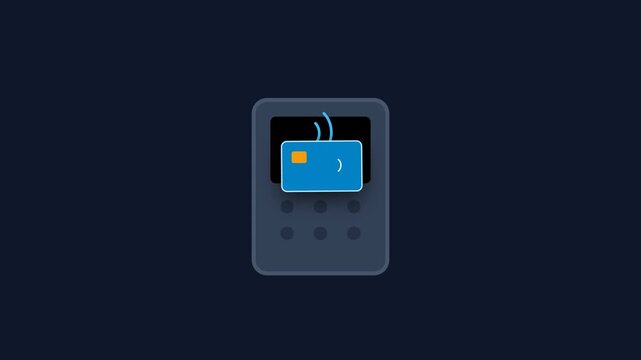 Contactless payment transaction utilizing a secure bank card terminal for quick financial exchange between customer and vendor to authorize money transfer during retail purchase at a shopping