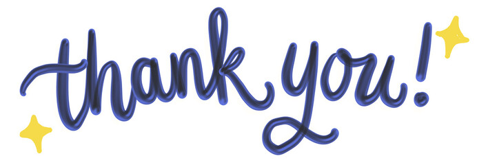 Thank you Hand lettering marker doodle png text greeting sticker © greiroom