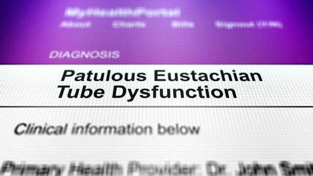 Generic Health Portal with Ear Health Diagnosis - Patulous Eustachian Tube Dysfunction