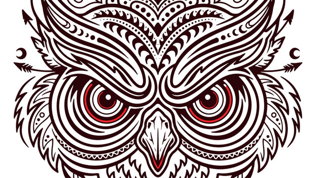 Detailed intricate maori koru pattern design in black and white Vector
