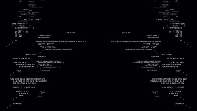 Abstract Digital Data Flow Background with Glitch Effects and Binary Code Streams.