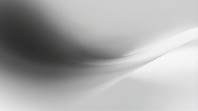 Abstract Wave with Smooth Gradient Transitions in Black and White Featuring Minimal, Design, Background with Texture and Artistic Elements for Fluid