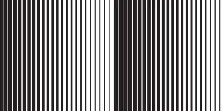 Halftone gradient lines pattern. Faded halftone black lines. Faded gradient background. Horizontal abstract geometric texture with parallel lines.
