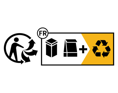 French Triman Recycling Label icon
