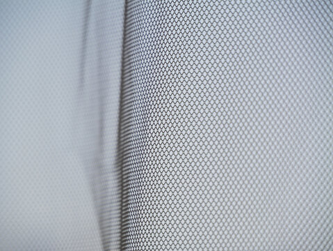 White tulle close-up. 