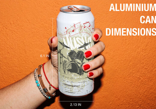 Slim Can Mockup