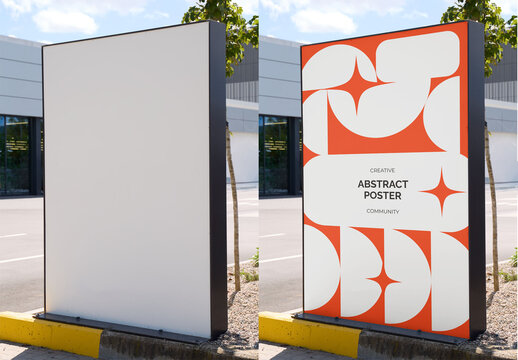 Mockup of  Blank Panel