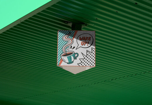 Wayfinding signal mockup