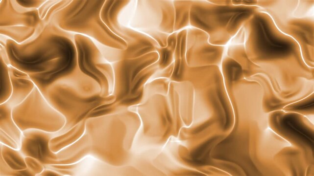 Orange silky abstract background with plastic effect animation. Suitable for social media intros and transitions, presentation videos, stage visuals, event VJ loops, and B-roll for commercial ads.