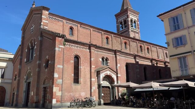 Palazzo dell&rsquo;Arengario in Monza with Historic Civic Palace and Medieval Architecture Exterior