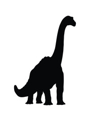 Triceratops dinosaur silhouette, Tyrannosaurus silhouette, T-Rex dinosaur vector illustration, dinosaurs and T-Rex reptiles vector © VectorEliteX