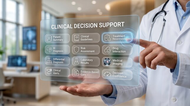 Clinical Decision Support System Interface with AI Diagnosis, Medical Imaging and Treatment Recommendations