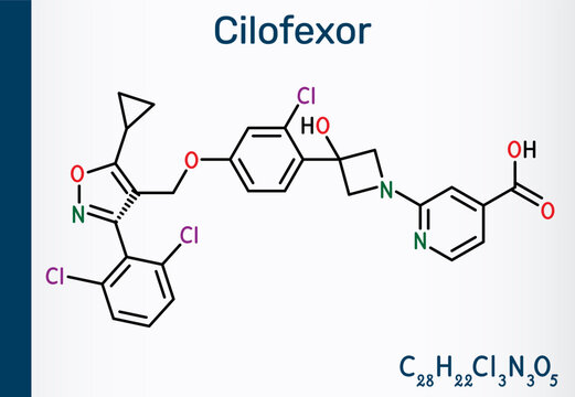 Cilofexor molecule. Nonsteroidal farnesoid X receptor FXR agonist for non-alcoholic fatty liver disease NAFLD, non-alcoholic steatohepatitis NASH, primary sclerosing cholangitis research