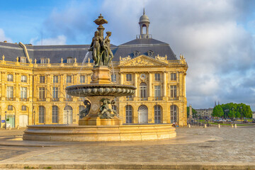 Obraz premium Place de la Bourse, Bordeaux, France