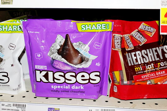 Hershey's Special Dark Kisses bag closeup