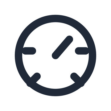 Knob dial line icon, ui control outline symbol