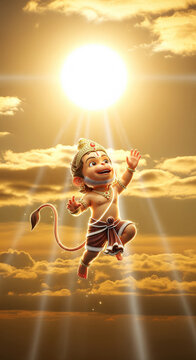 little hanuman ctaching sun | Hanuman | shree Ram  | ramyan | ram laxman sita |Bajarangbali 