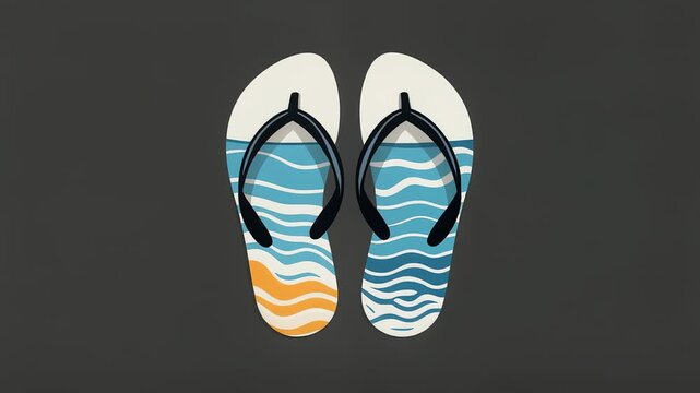 flip flops vector illustration