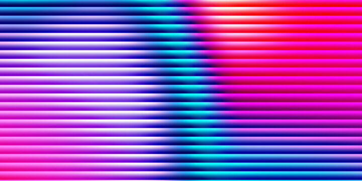 Abstract background with horizontal glowing neon gradient lines, abstract