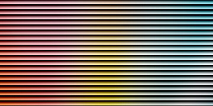 Horizontal parallel lines abstract multicolor gradient pattern with abstract
