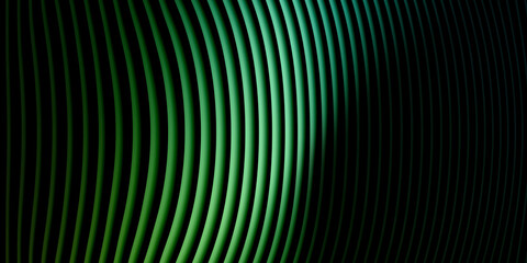 Obraz premium Curved green striped texture abstract background with abstract, background