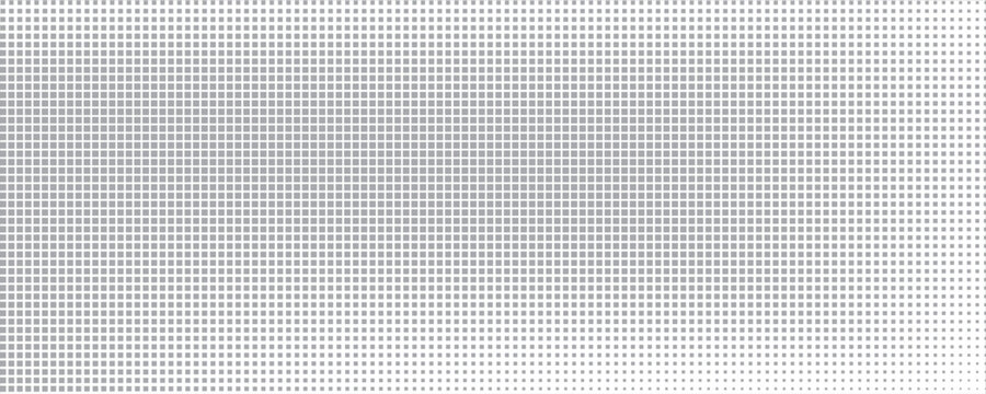Monochrome Halftone Square Abstract Pattern with Pixel Gradient