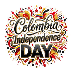 Fototapeta premium Colombia Independence Day Celebration