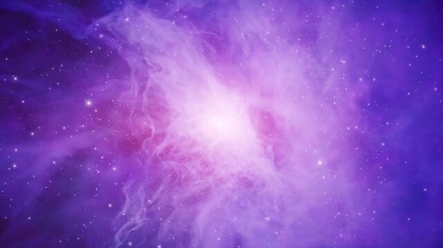 Journey Through Deep Space to a Colorful Nebula