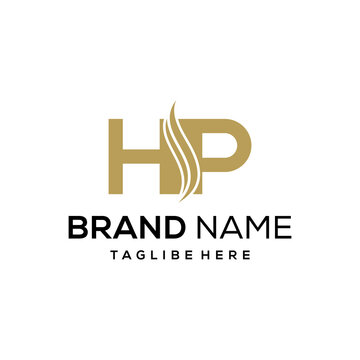 Initial letter HSP creative logo design inspiration