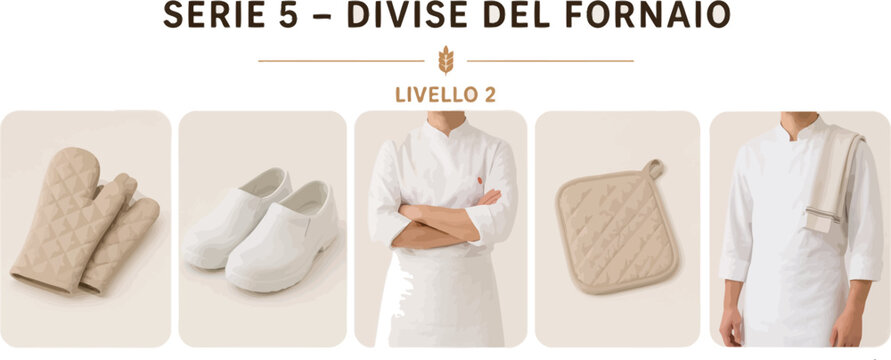 Vsai professional baker cook chef uniform work clothes and equipment