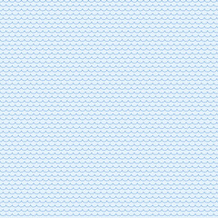 Seamless Fish Scale Pattern Blue White Scallop Background © Shahid
