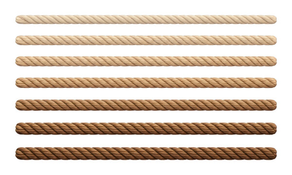 PNG Varied rope thicknesses illustration.